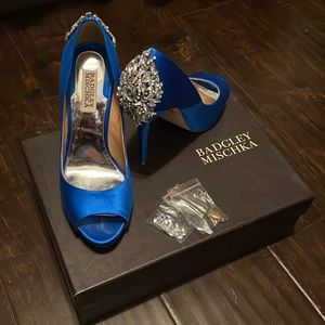 Badgley Mischka Kiara Heels - Royal Blue